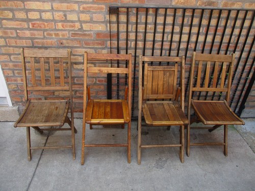 Vintage wood folding - vintage,