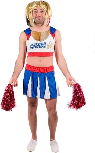 Mens cheerleader costume pom - costume,