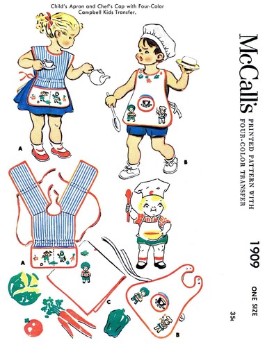 Mccall 1909 apron pattern - 1909, &