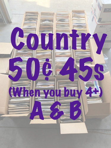 45s country vg nm - 50¢,