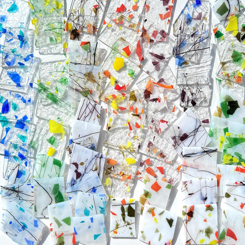 2lb stained glass scraps - 2.2lb,