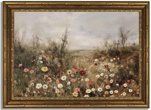 Vintage gold framed - vintage, 3d
