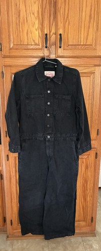 Levi black denim coveralls - black,