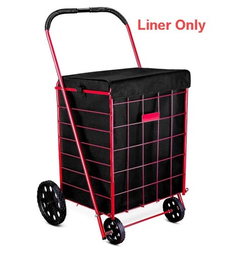 Folding shopping cart liner - folding,