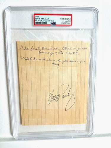 Elvis presley autographed - elvis,