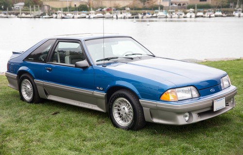 1990 ford mustang blue 24 - blue, |
