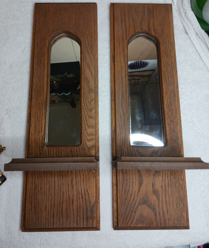 Vtg pair rustic solid - of,
