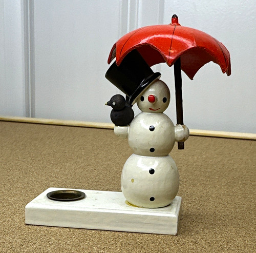 Vintage snowman christmas wood - vintage,