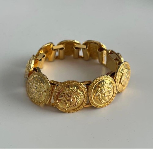 Versace medusa gold tone - versace,