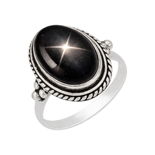 Black lindy star - black, 925