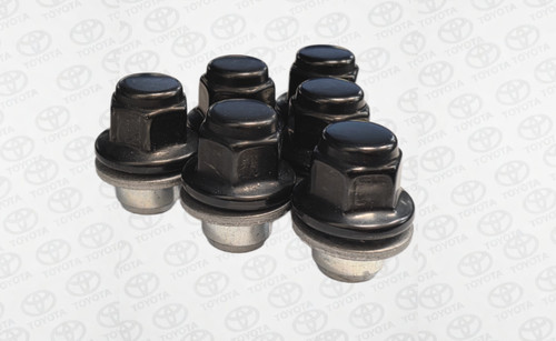 Genuine oem toyota black lug - toyota,