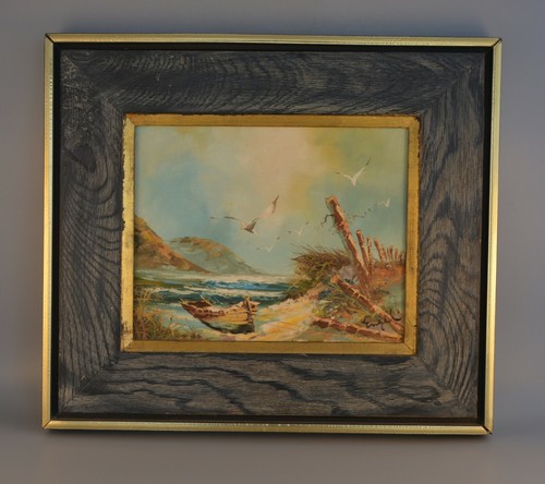 Vtg oil painting - vtg, ocean