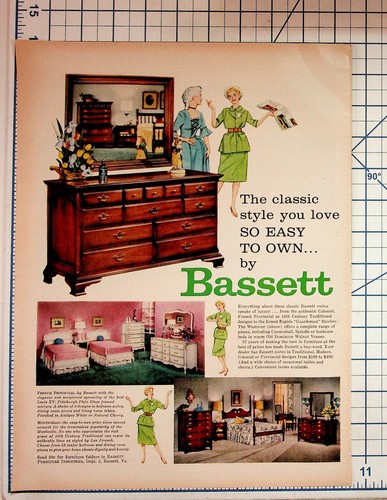 Vintage 1959 bassett furniture - vintage,