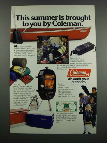 1983 coleman tents - ad,