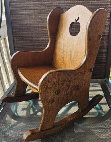Wooden doll rocking - rocking, chair