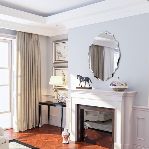 Modern beveled edge frameless - ,