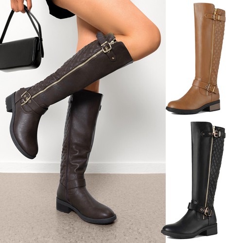 Women zipper knee high - zipper,