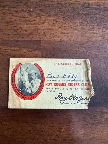 Roy rogers riders club - rogers,