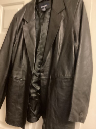 Woman black leather jacket - woman,