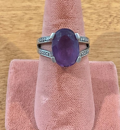 Sonia hou 925 amethyst oval - ss,