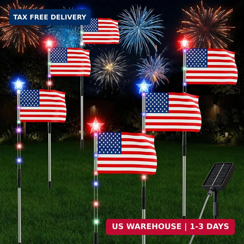 Pack american flag pathway - 6,