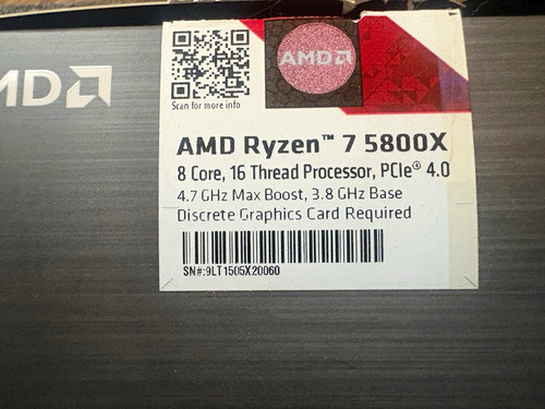 Amd ryzen 5800x core - amd, 8-core