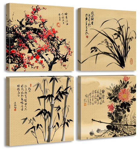 Pcs chinese canvas - pcs, wall