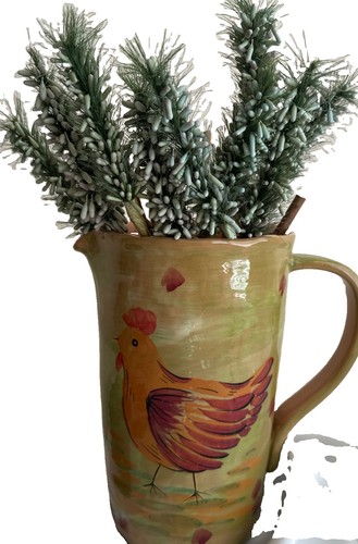 Ceramica rooster pitcher - rooster,