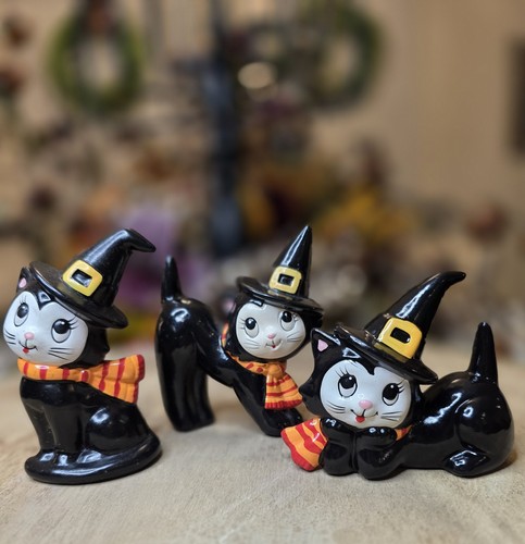 Lefton halloween black cat - halloween,