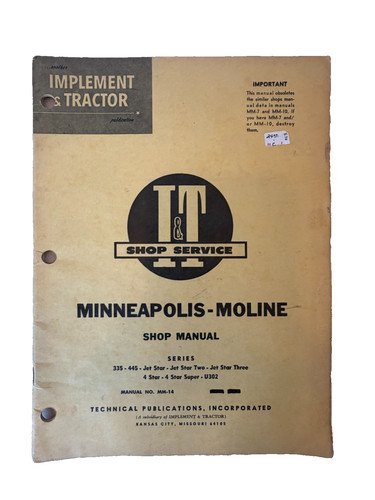 Shop manual 14 - shop, mm-14