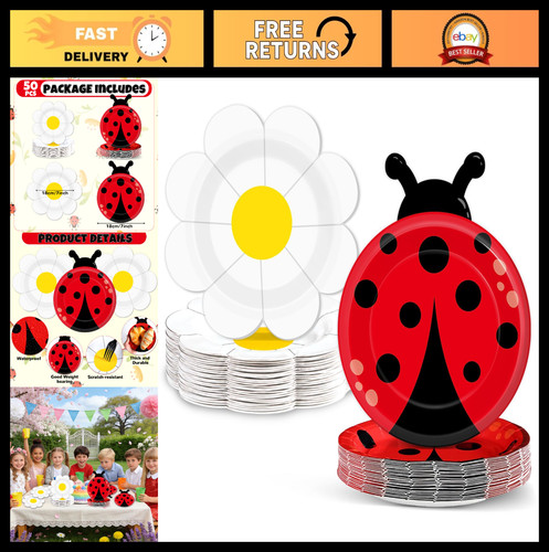 Pcs ladybug party - 50, supplies