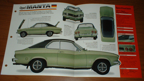 1971 opel manta rallye - opel,