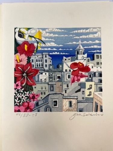 Woodblock print jun ichiro - woodblock,