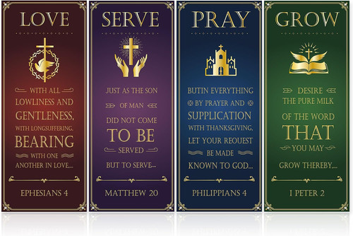 4pcs church banners - 4pcs, with