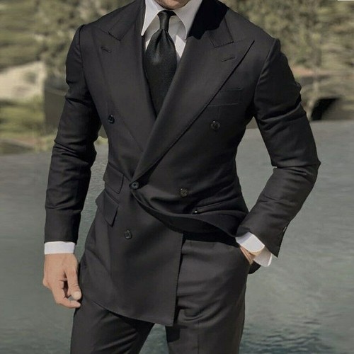 Men suits wide lapel double - wide,