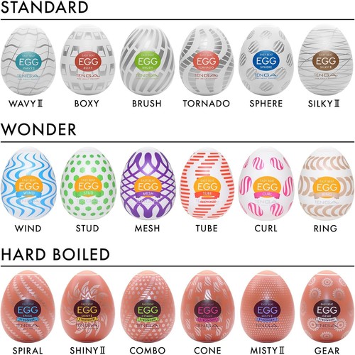 Tenga egg colors - colors, package