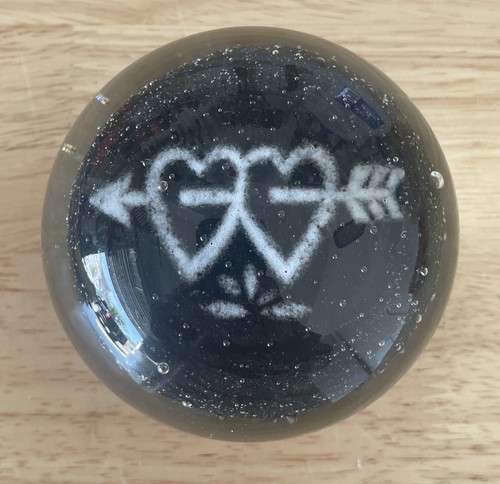 Vintage glass paperweight - vintage,
