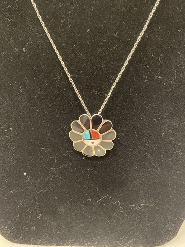 Vintage zuni sunface pendant - zuni,