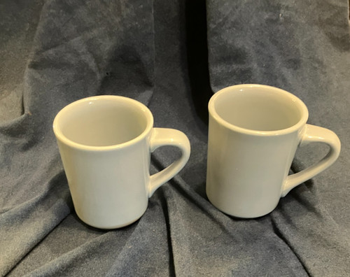 Blue fiesta ware coffee mugs - 2,