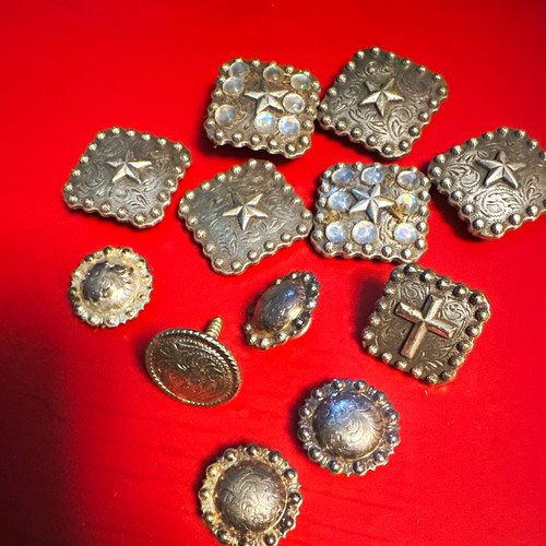 Assorted western horse conchos - assorted,