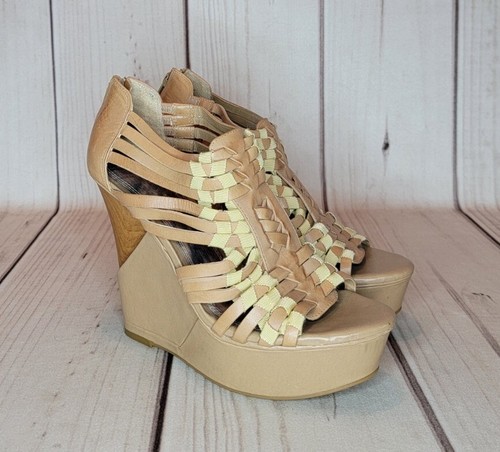 Gianni bini tan - leather, wooden