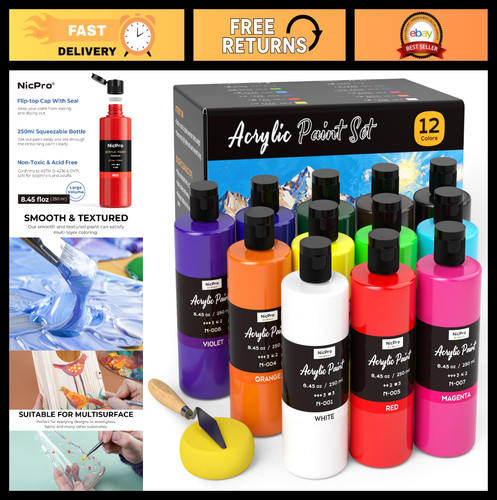 Colors acrylic paint set - colors,