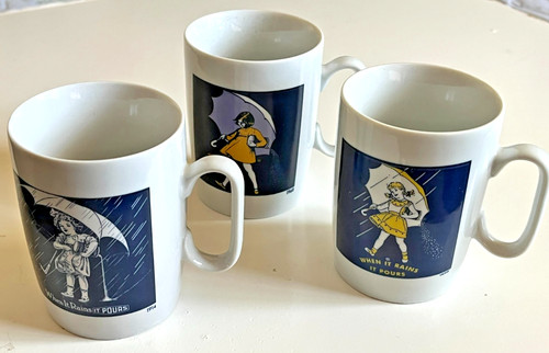 Vintage three morton salt - morton,