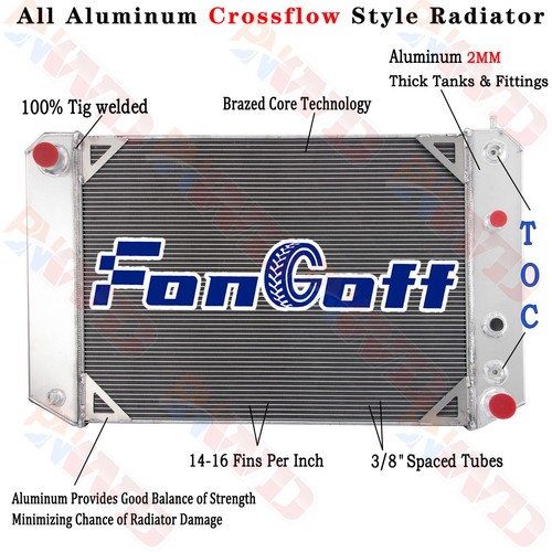 Row aluminum radiator for - row,