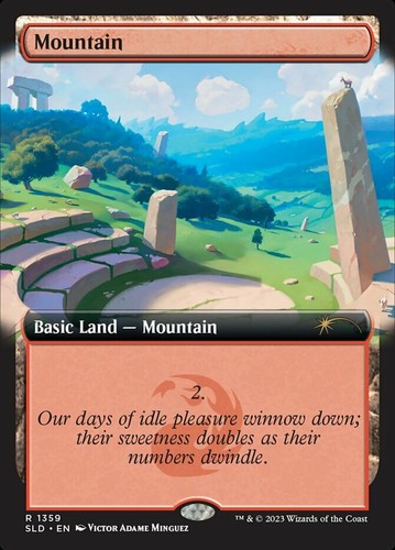 Light play mountain - light, (1359)