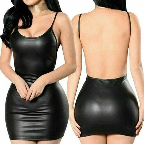 Women sexy mini dress black - women,
