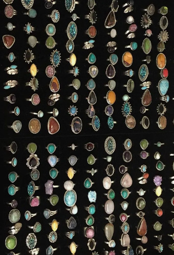 Mix gemstone statement rings - mix,