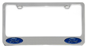 Ford dual logo chrome - logo, zinc