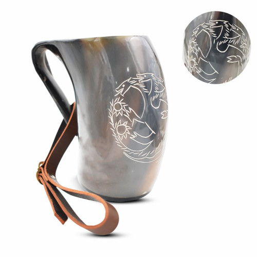 Medieval warrior horn viking - warrior,