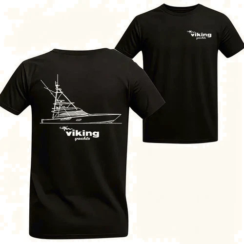 Viking yachts black shirt - black, t-shirt